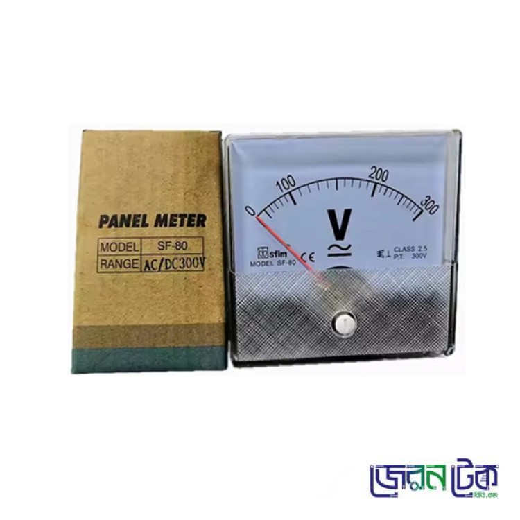 Voltmeter AC-DC Analog Panel Meter_SFIM_SF-80 - 300V