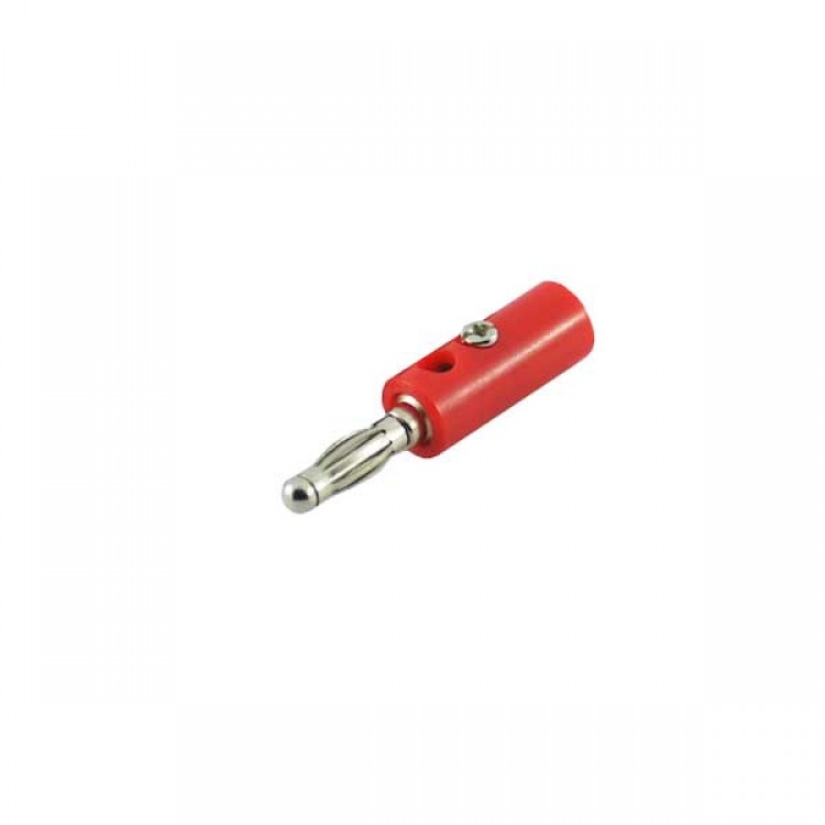 Banana Male Jack Connector_Red