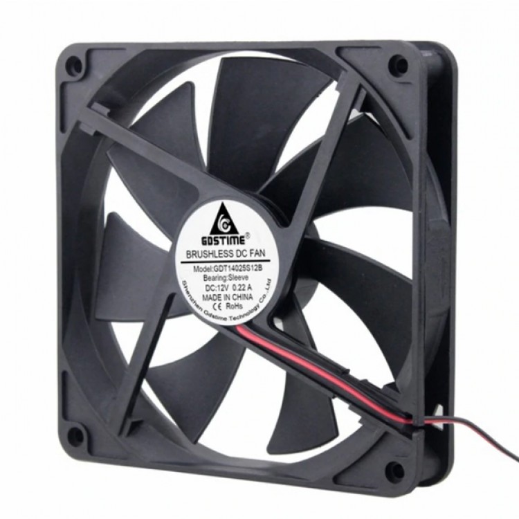 DC 12V 2Pin Cooling Fan 3inch.