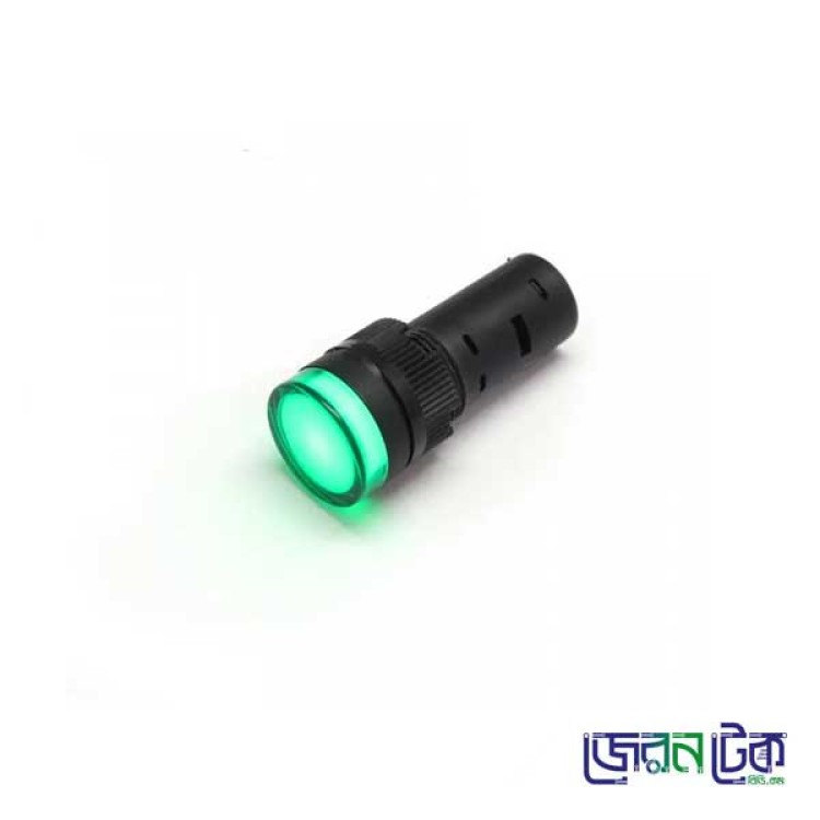 DC Indicator  Pilot Lamp 16mm Round Head Green_DC 24V