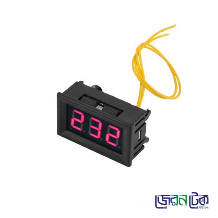 Digital AC Panel Voltmeter 7 Segment Display 3 Digits.