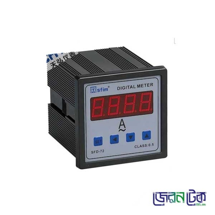 Digital AC Panel Ammeter SFD-72-3_SFIM - 60A