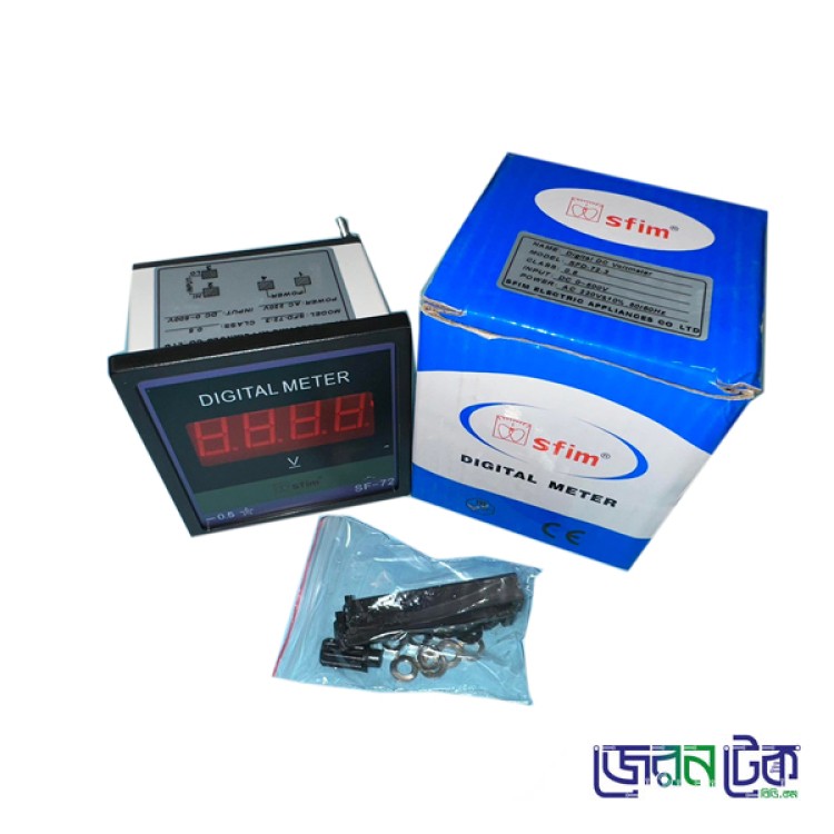 Digital DC Voltmeter  SFD-72-3_Panel Voltmeter