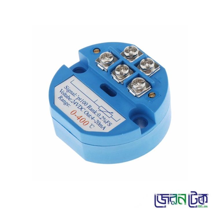 PT100 Temperature Transmitter 0-400 degree Celsius 24V Dc