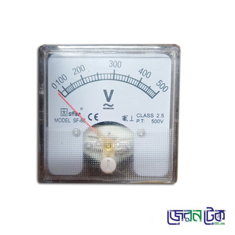 Analog AC-DC Volt Meter SF-60 0-500V