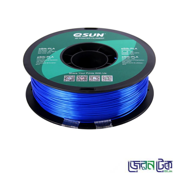 PLA+ 1.75mm 3D Printing Filament-eSUN-Blue/Sky Blue Color 1kg-Coil.