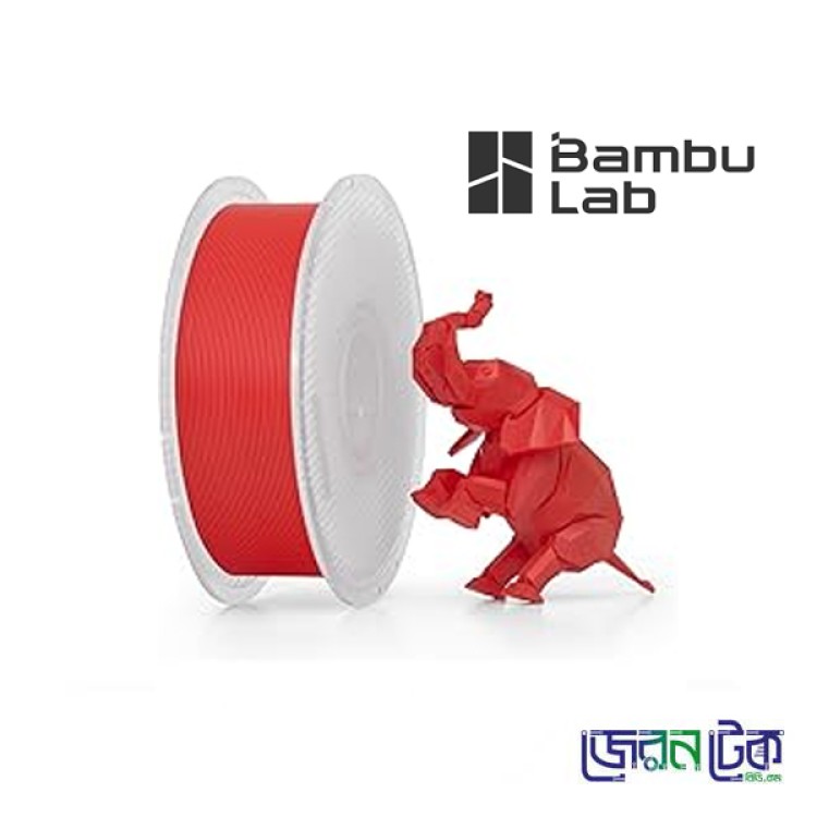Bambu Lab PLA Basic Red Color Filament-1.75mm 1kg-Coil