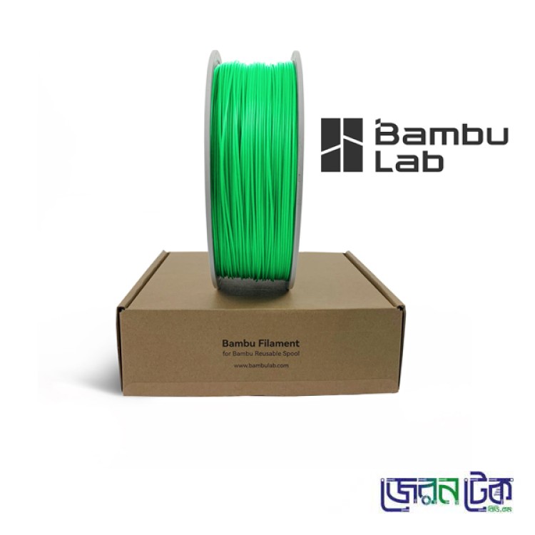 Bambu Lab PLA Basic Green Color Filament-1.75mm 1kg-Coil