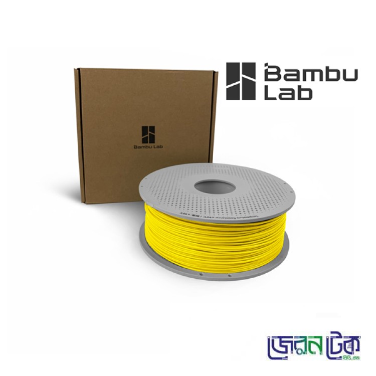 Bambu Lab PLA Basic Yellow Color Filament-1.75mm 1kg-Coil