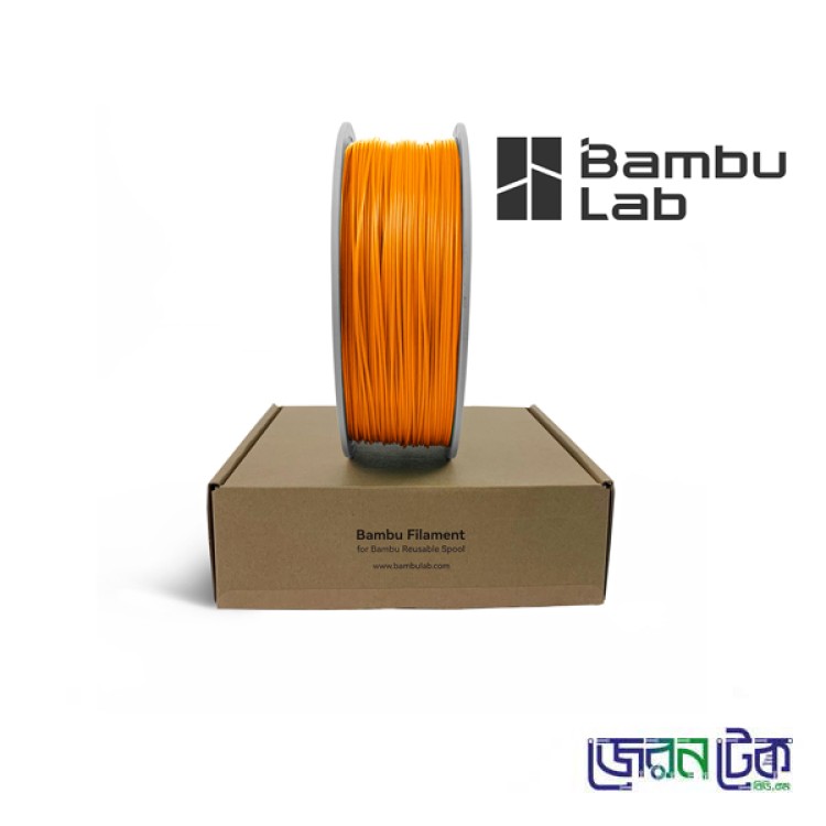 Bambu Lab PLA Basic Orange Color Filament-1.75mm 1kg-Coil