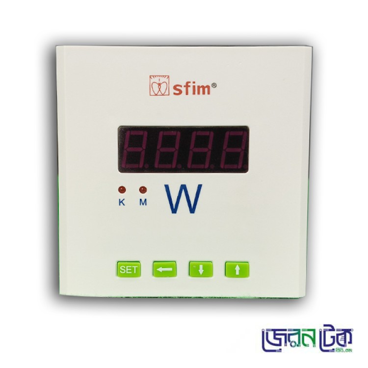 Three Phase Digital Watt Meter Panel Type-SFIM