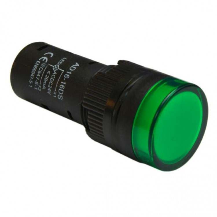 AC LED Indicator Lamp_Small 16mm_ Greeen_220V