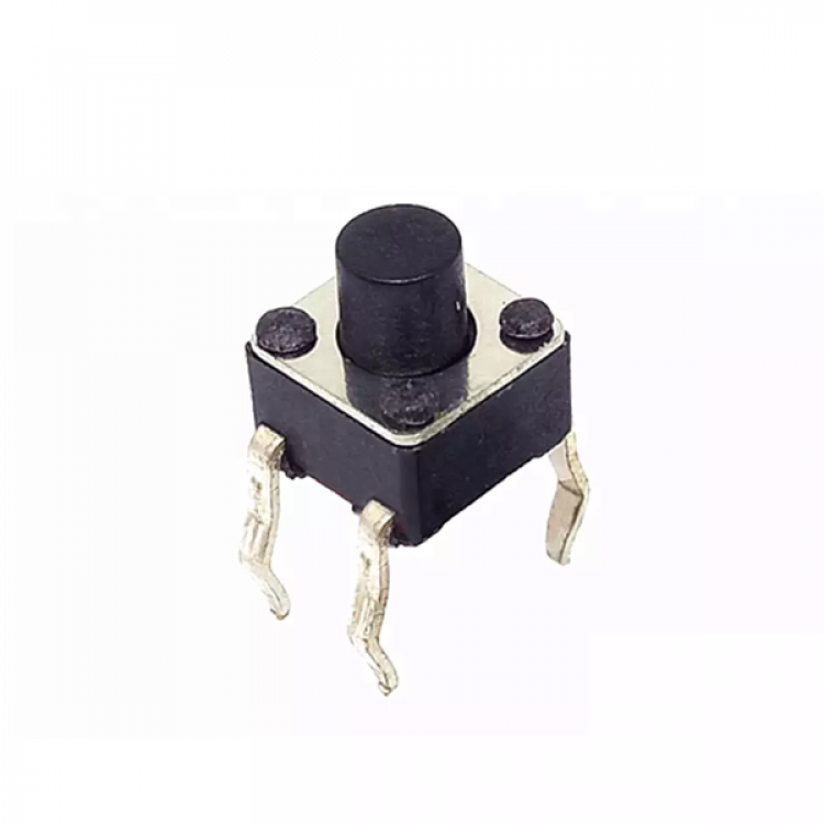 Tact Switch Tactile Push Button Switch_Mini Black Push Button Switch_Dc 4pin