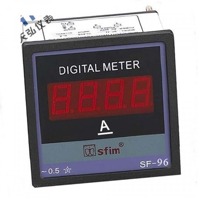 Digital DC Panel Ammeter - 60Amp. - SFD-96-3