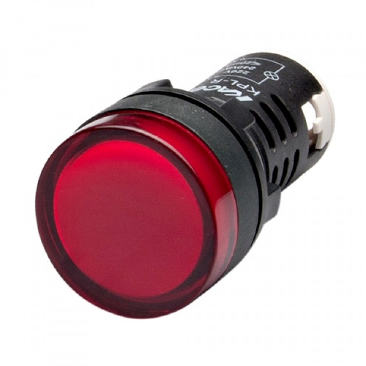 AC Indicator Pilot Lamp_22mm_Round Head_Red