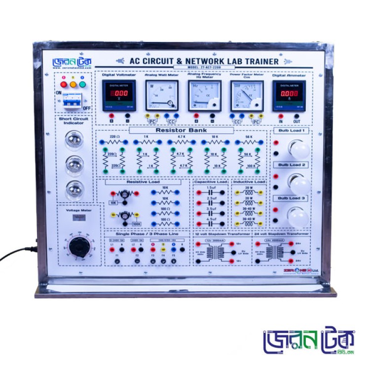 AC Circuit and Network Lab Trainer.-Table Top Type.