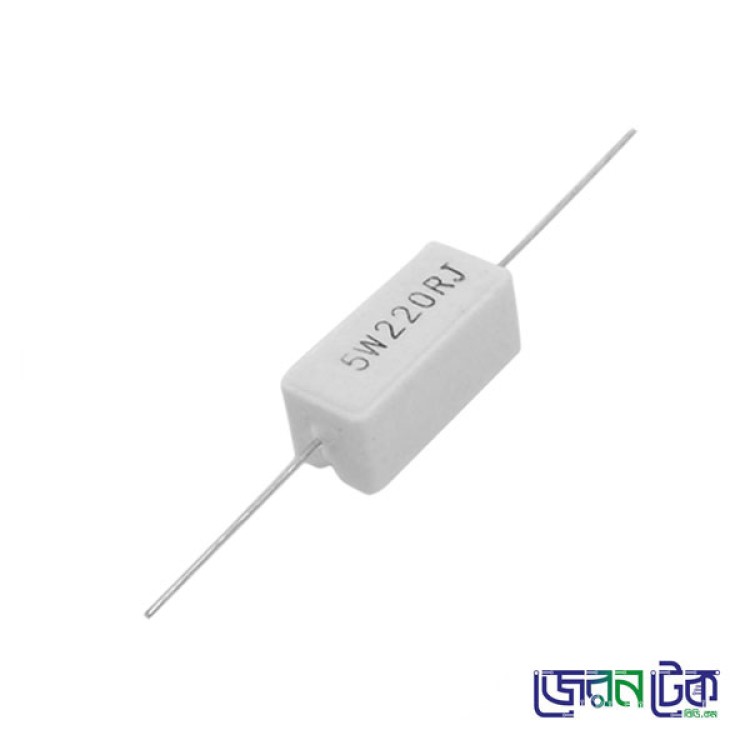 220 Ohm 5Watt Ceramic Resistor