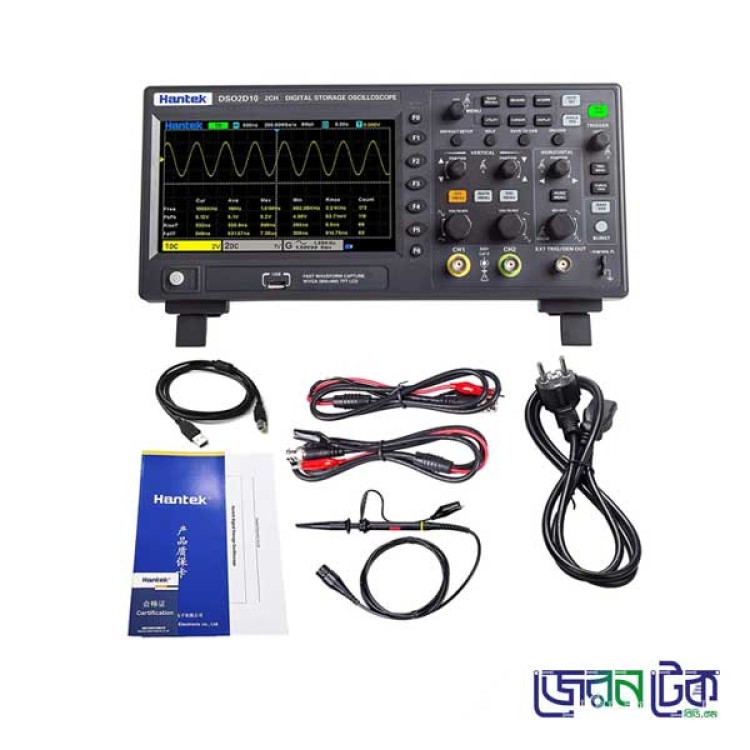 Hantek DSO2C10 2CH 1GSa/S Storage 100MHZ Digital Oscilloscope.