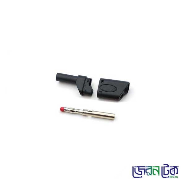 4mm Male Banana Plugs Stackable Connectors safety Banana Jack_Black