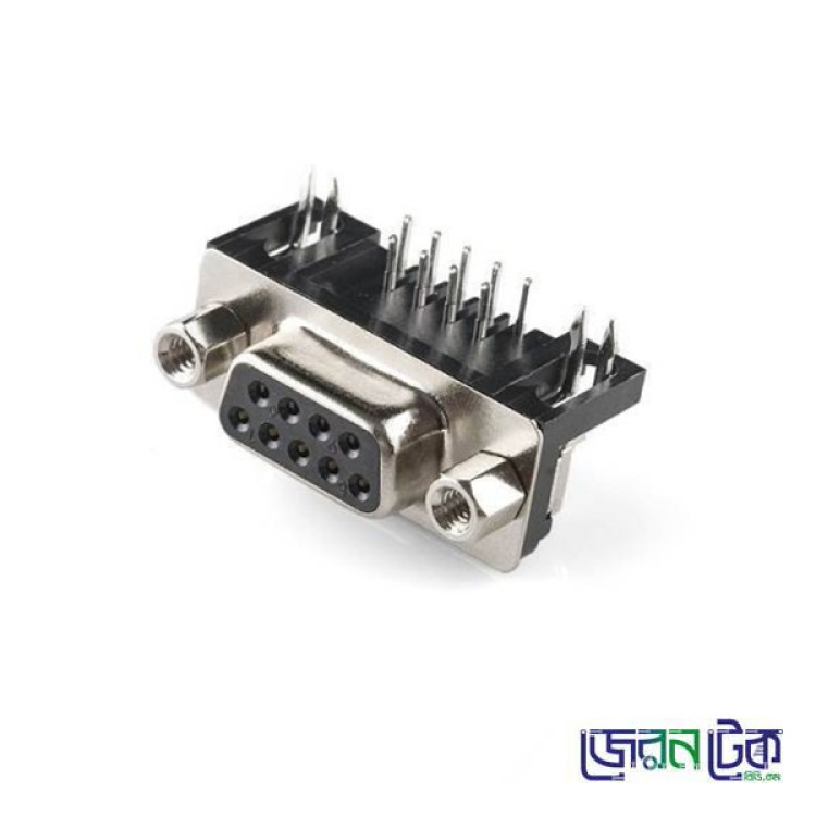 DB9 9-pin Serial Female connector Right Angle PCB Mount