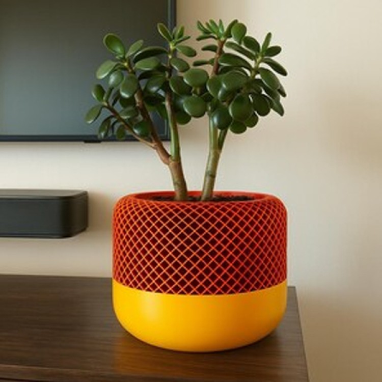 Modern Apple Home Pod Style Plant Pot Vases | 3D Print Model.