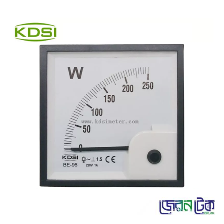 90 Degree DC Watt meter BE 96 0-300w | KDSI