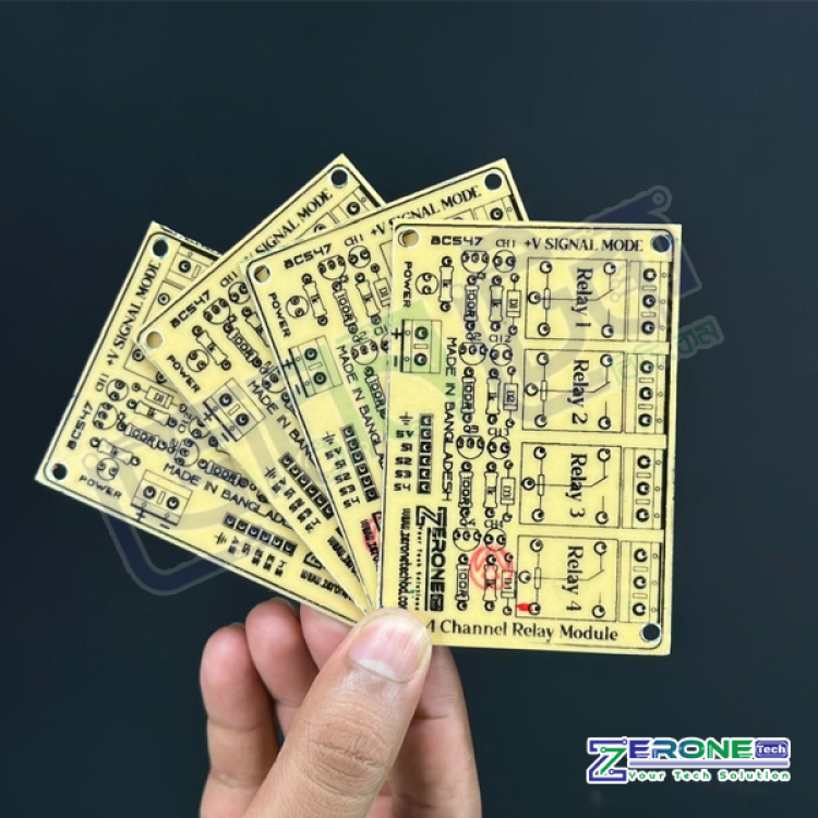 4 Channel 5V Relay Module PCB
