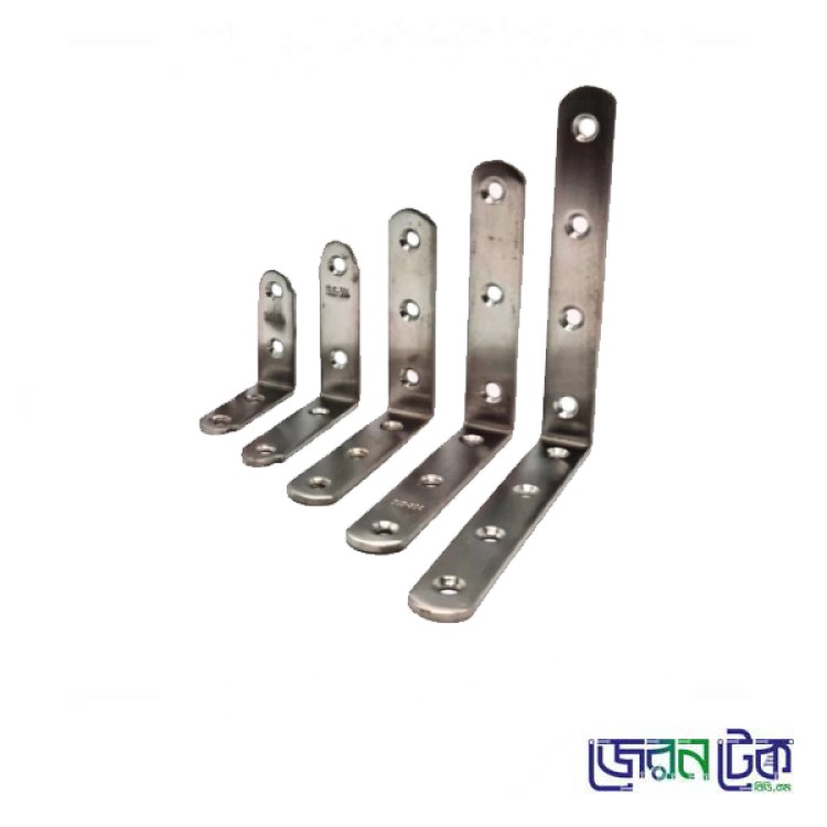 Stainless Steel L Bracket 8 x 8 inch Heavy Duty Solid Shelf Support Corner