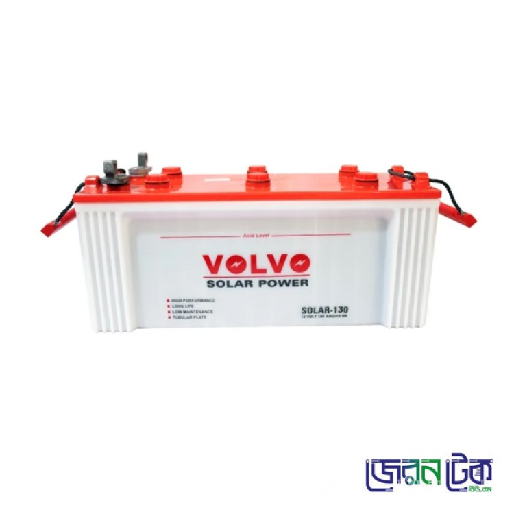 Volvo 130Ah Solar Power Lead Acid Battery.