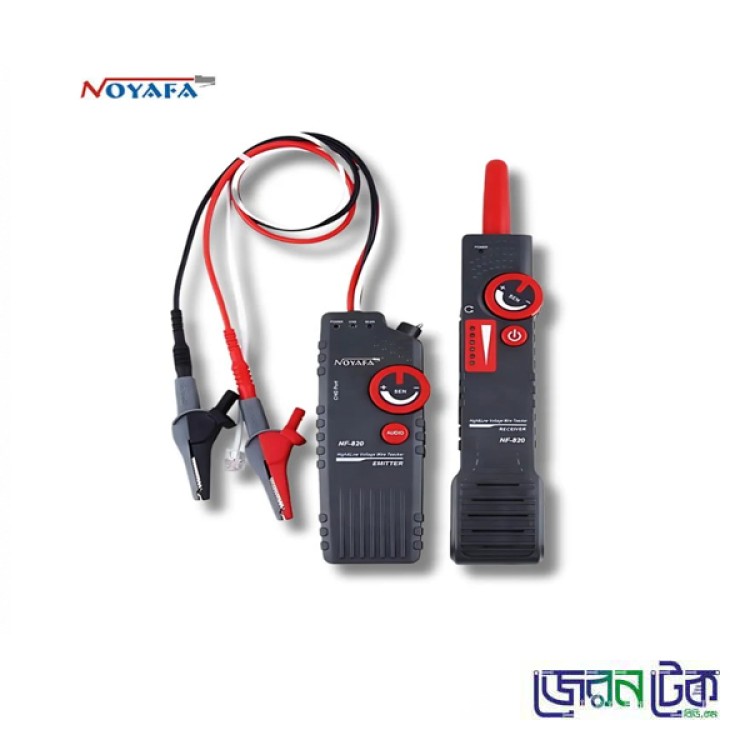 Utility Cable Locator NOYAFA NF-820 High & Low Voltage Wire/Cable Tracker and Fault Detector for Cable/ Pipe/Wire