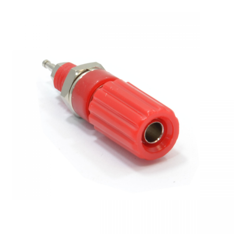 Panel Mount Banana Female Plug Connector_ Speaker Audio Solder Terminal_RED